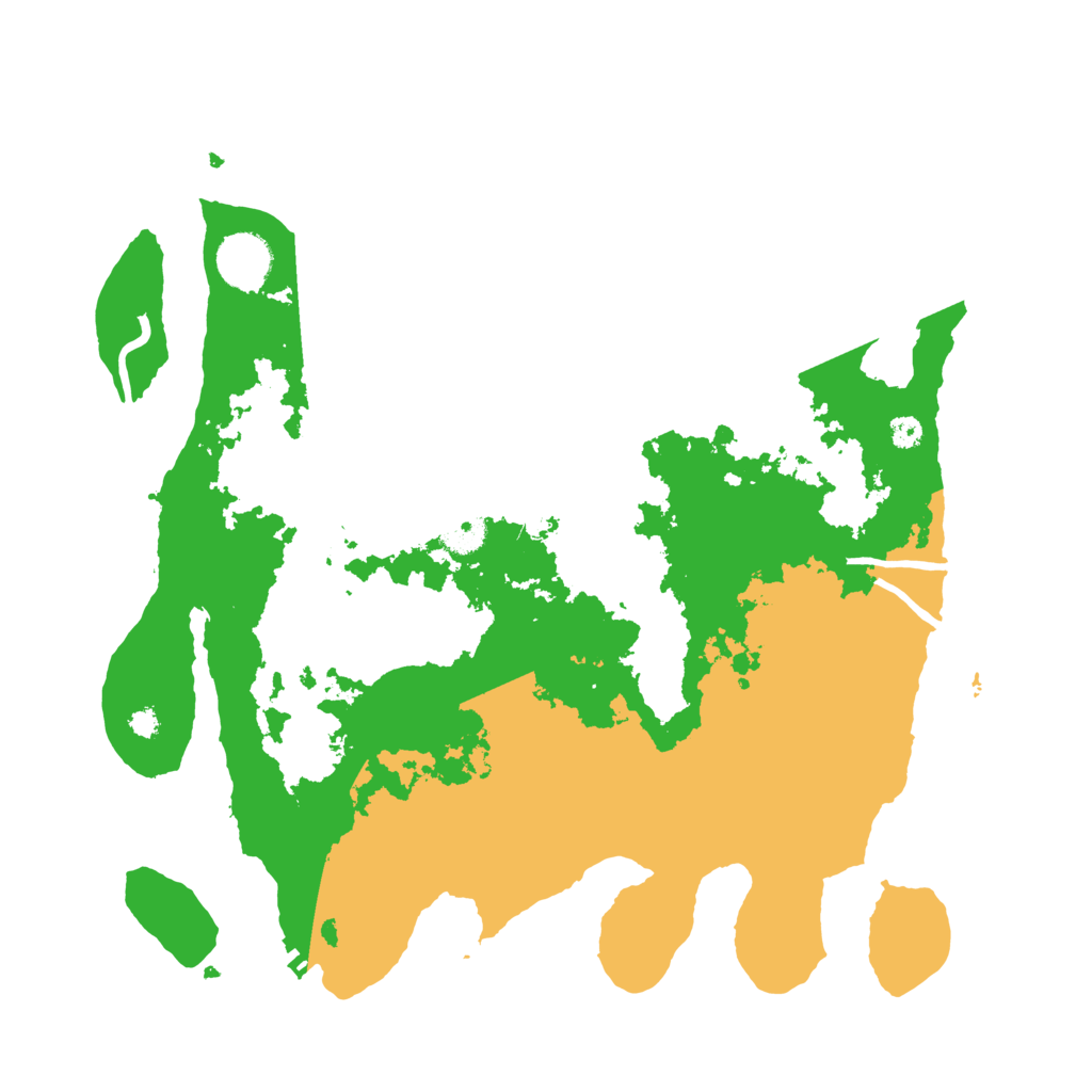 Biome Rust Map: Procedural Map, Size: 3500, Seed: 41670348