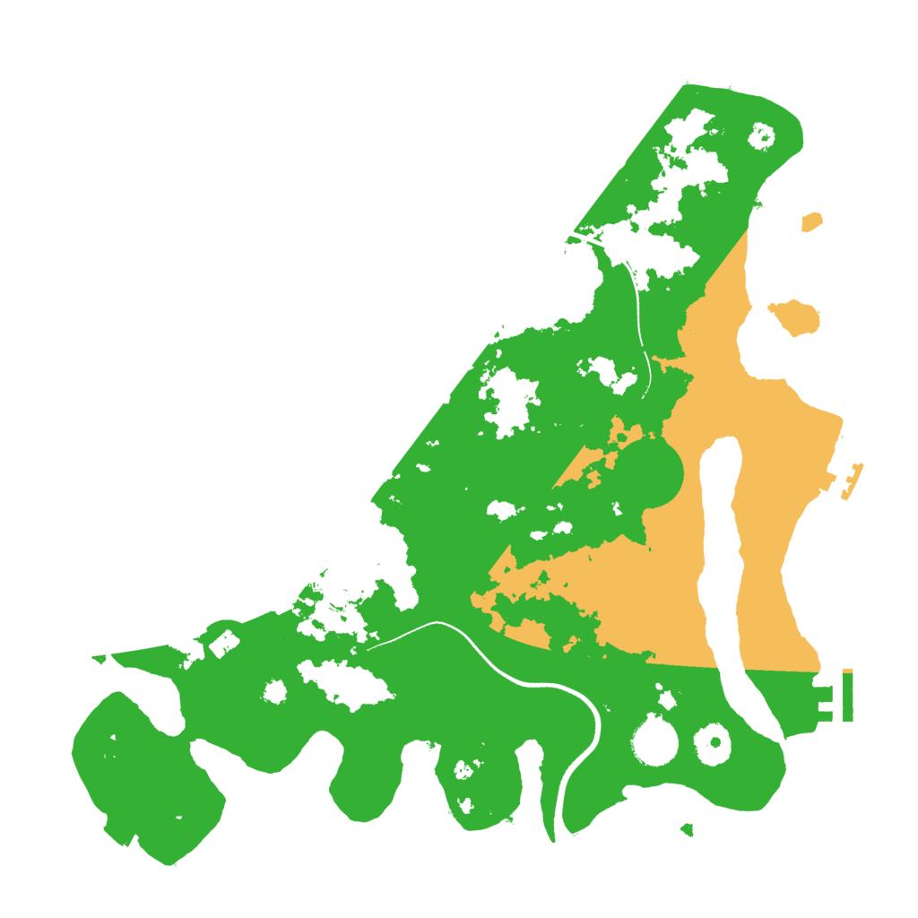 Biome Rust Map: Procedural Map, Size: 3500, Seed: 80053169