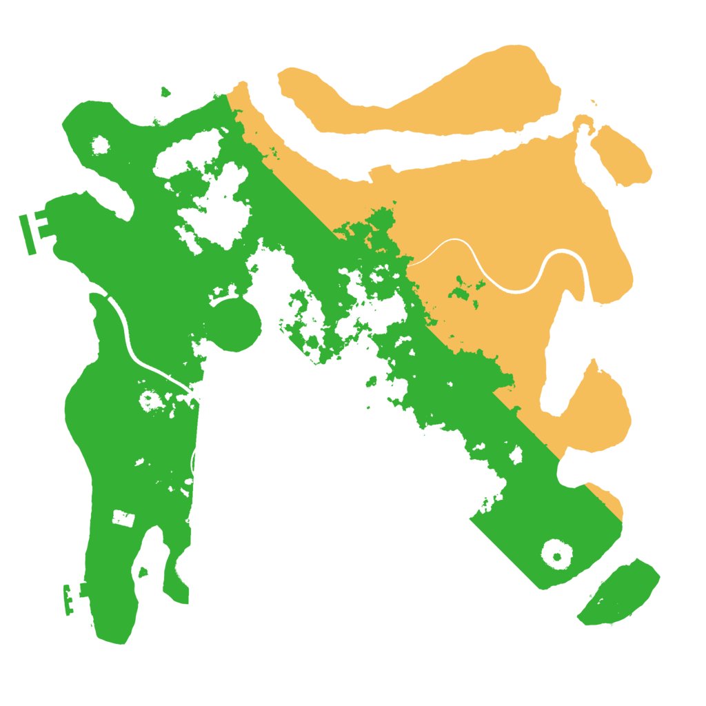 Biome Rust Map: Procedural Map, Size: 3500, Seed: 8611327