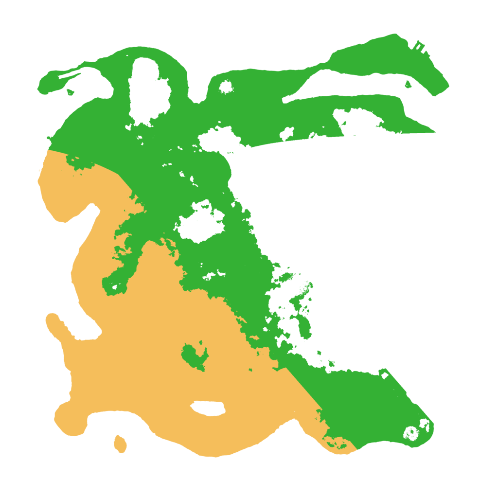 Biome Rust Map: Procedural Map, Size: 3500, Seed: 25409321