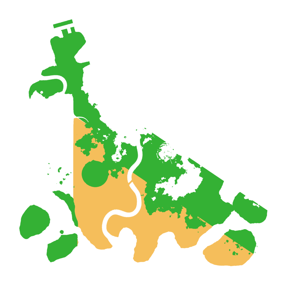 Biome Rust Map: Procedural Map, Size: 3000, Seed: 22635
