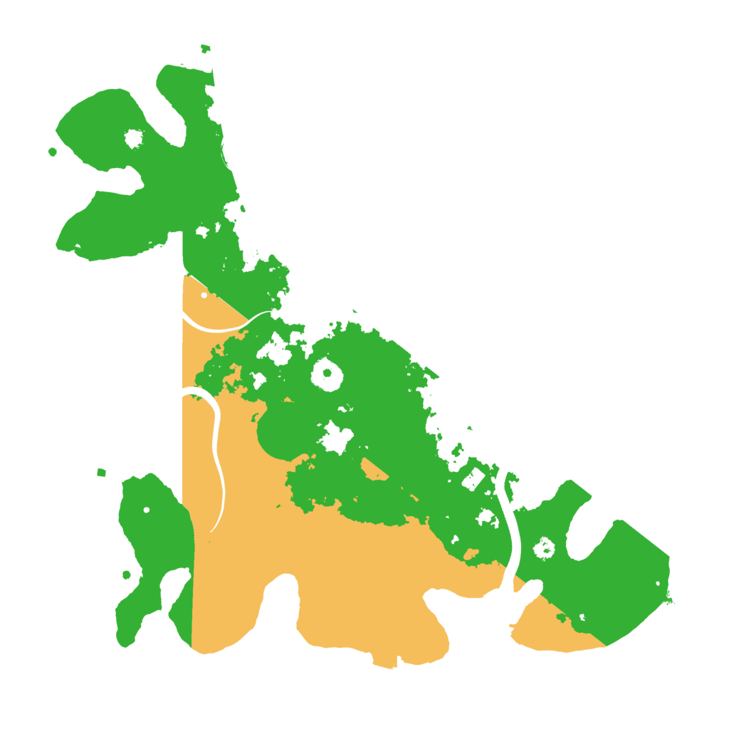 Biome Rust Map: Procedural Map, Size: 3500, Seed: 24069484