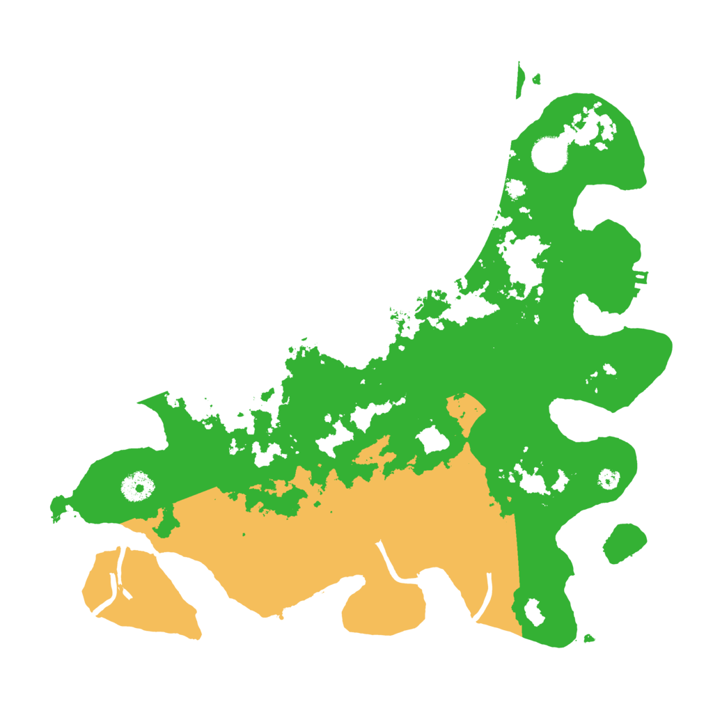 Biome Rust Map: Procedural Map, Size: 3500, Seed: 34298685