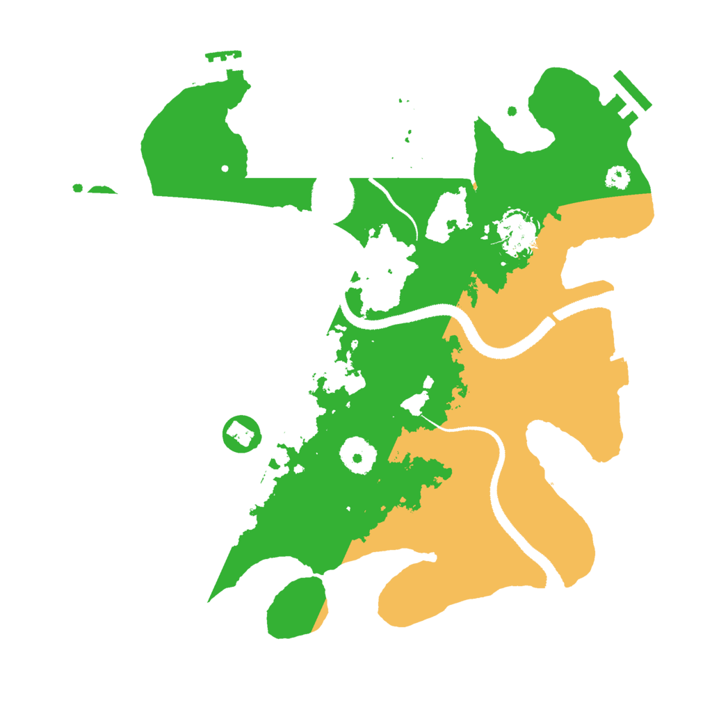 Biome Rust Map: Procedural Map, Size: 3000, Seed: 34877