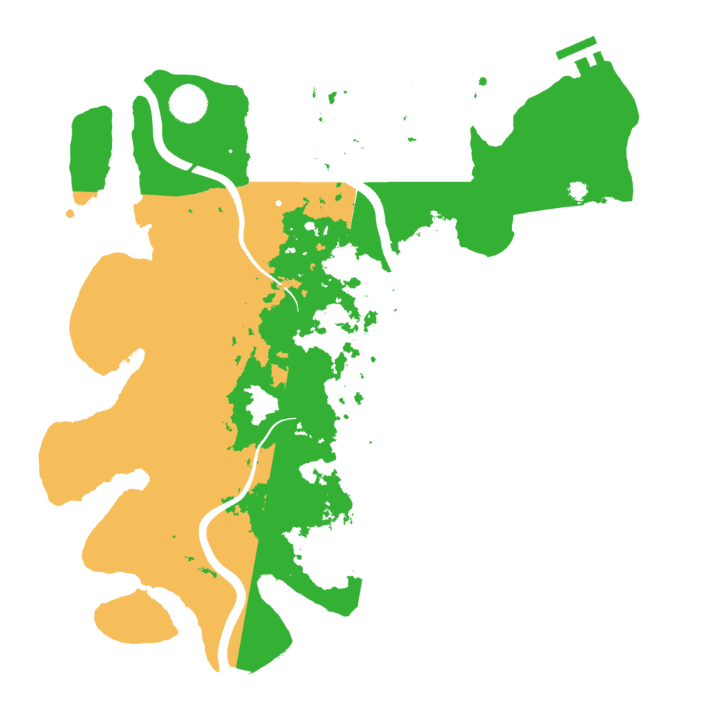 Biome Rust Map: Procedural Map, Size: 3500, Seed: 64601435
