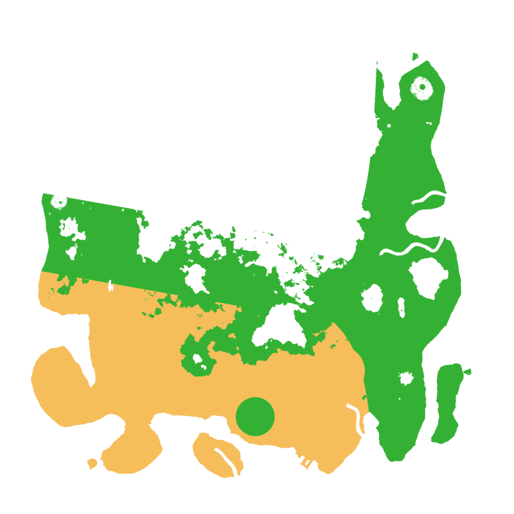 Biome Rust Map: Procedural Map, Size: 3500, Seed: 4050704
