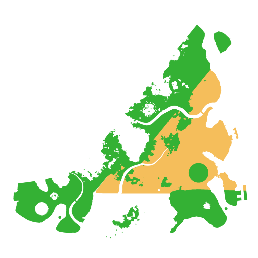 Biome Rust Map: Procedural Map, Size: 3500, Seed: 6957690