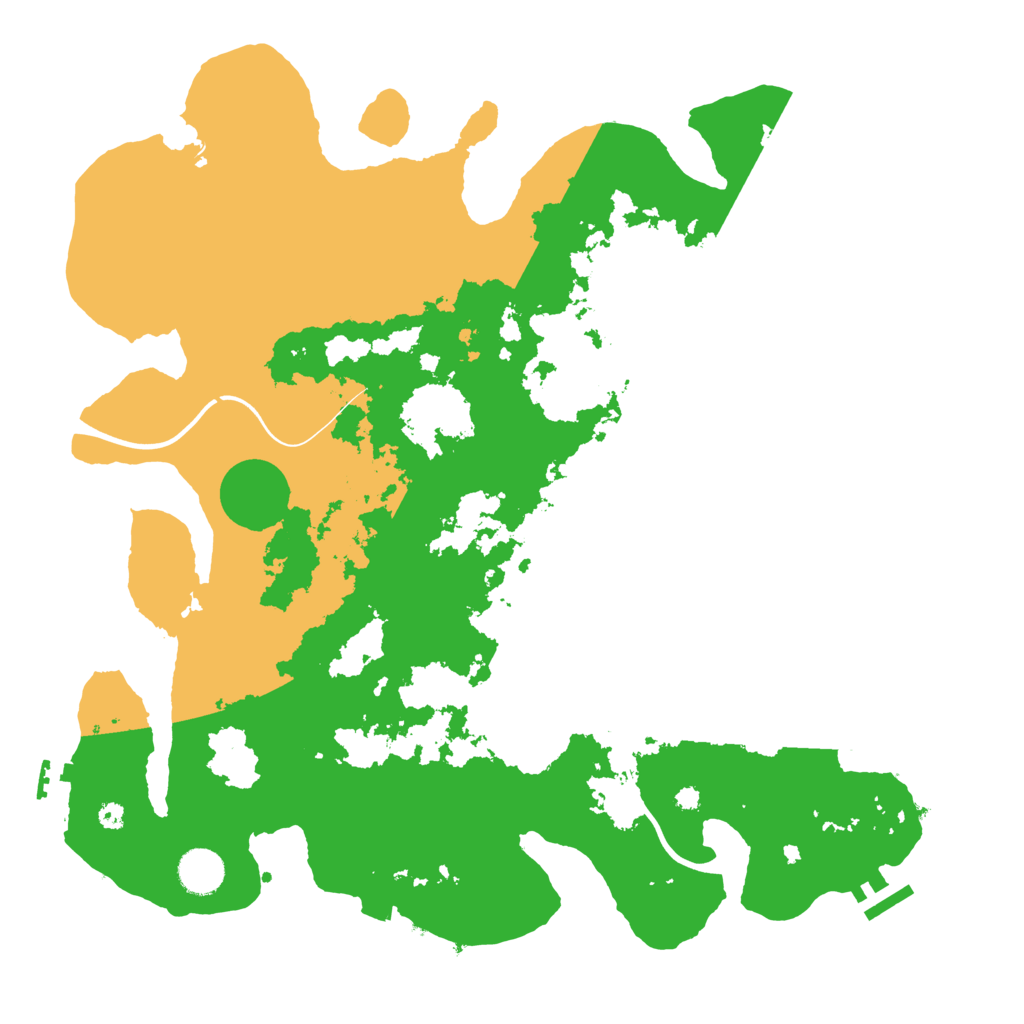 Biome Rust Map: Procedural Map, Size: 3900, Seed: 10056