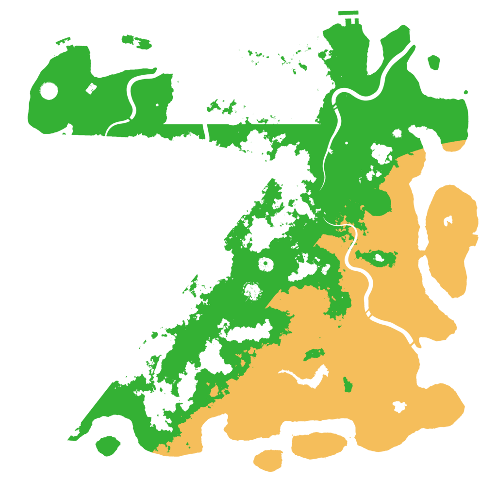 Biome Rust Map: Procedural Map, Size: 5000, Seed: 28422572
