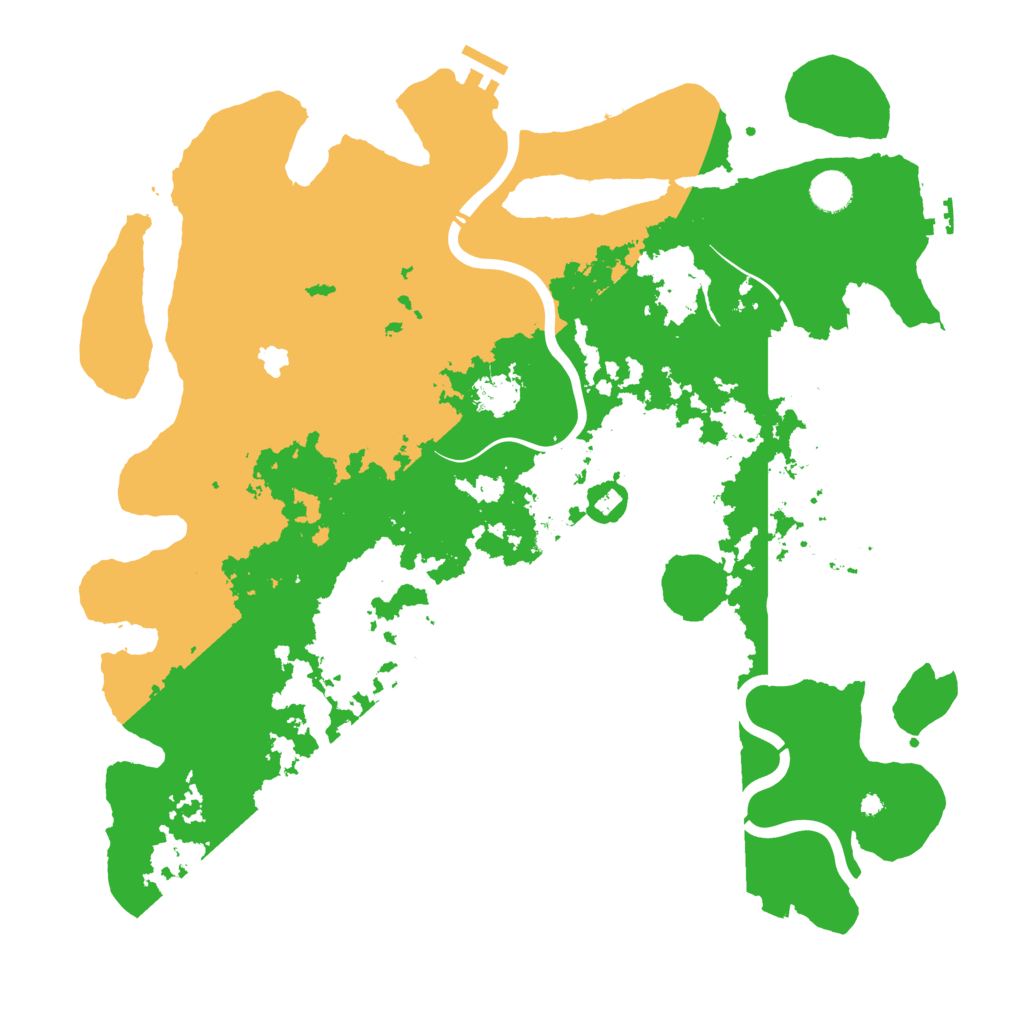 Biome Rust Map: Procedural Map, Size: 4300, Seed: 830911790