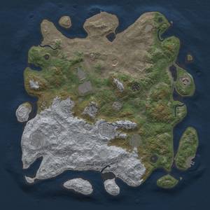 Thumbnail Rust Map: Procedural Map, Size: 4000, Seed: 1148256033, 16 Monuments