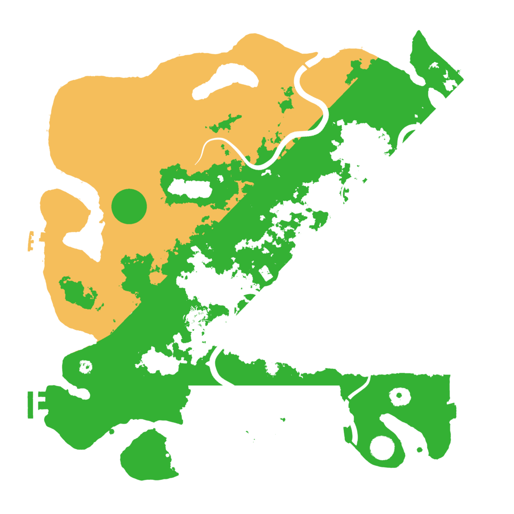 Biome Rust Map: Procedural Map, Size: 3850, Seed: 6663421