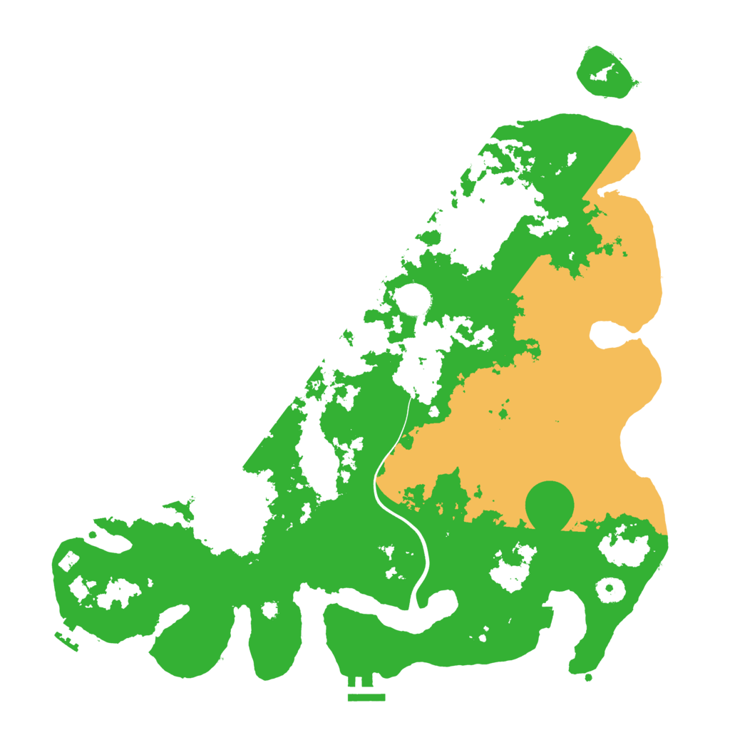 Biome Rust Map: Procedural Map, Size: 3950, Seed: 80970693