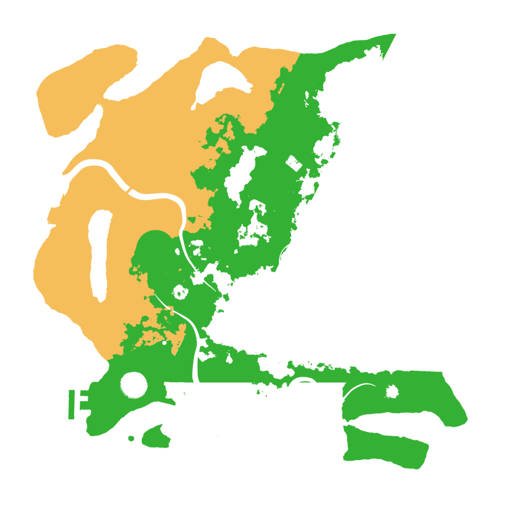Biome Rust Map: Procedural Map, Size: 3500, Seed: 1480498375