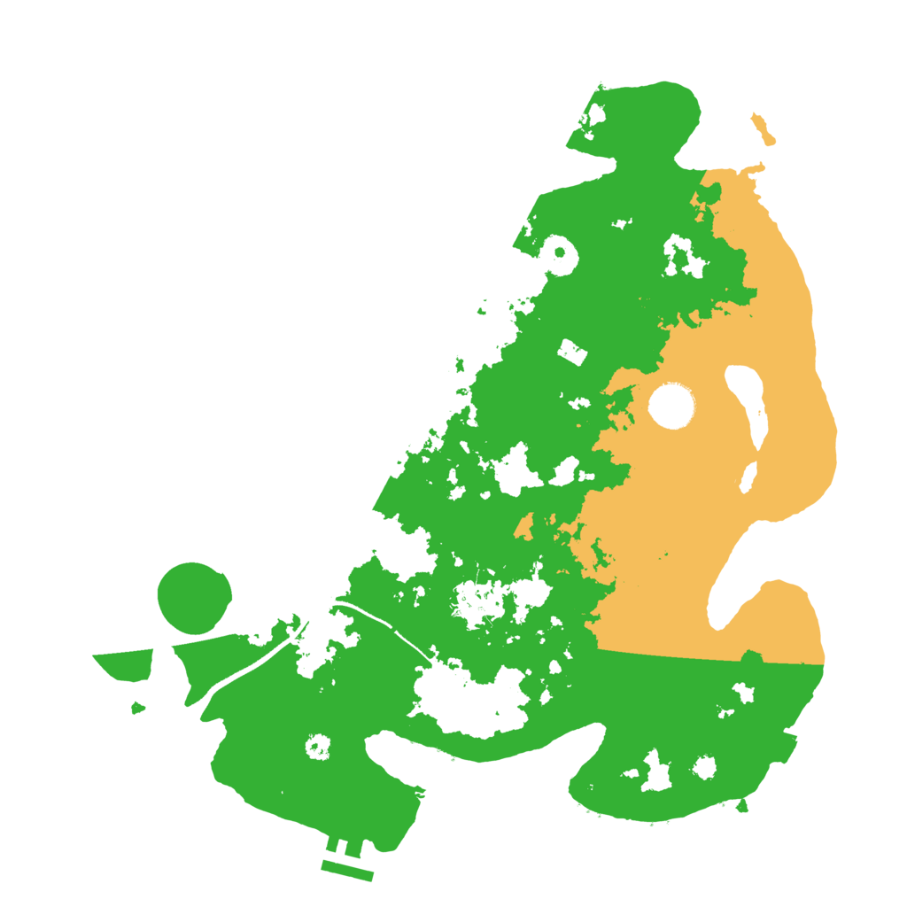 Biome Rust Map: Procedural Map, Size: 3500, Seed: 4389622
