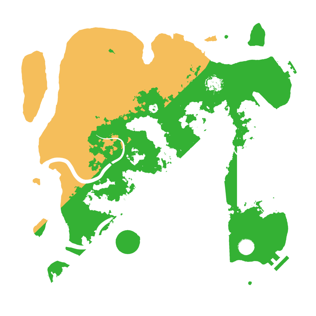 Biome Rust Map: Procedural Map, Size: 3500, Seed: 20247410