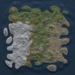 Thumbnail Rust Map: Procedural Map, Size: 4500, Seed: 984070202, 20 Monuments