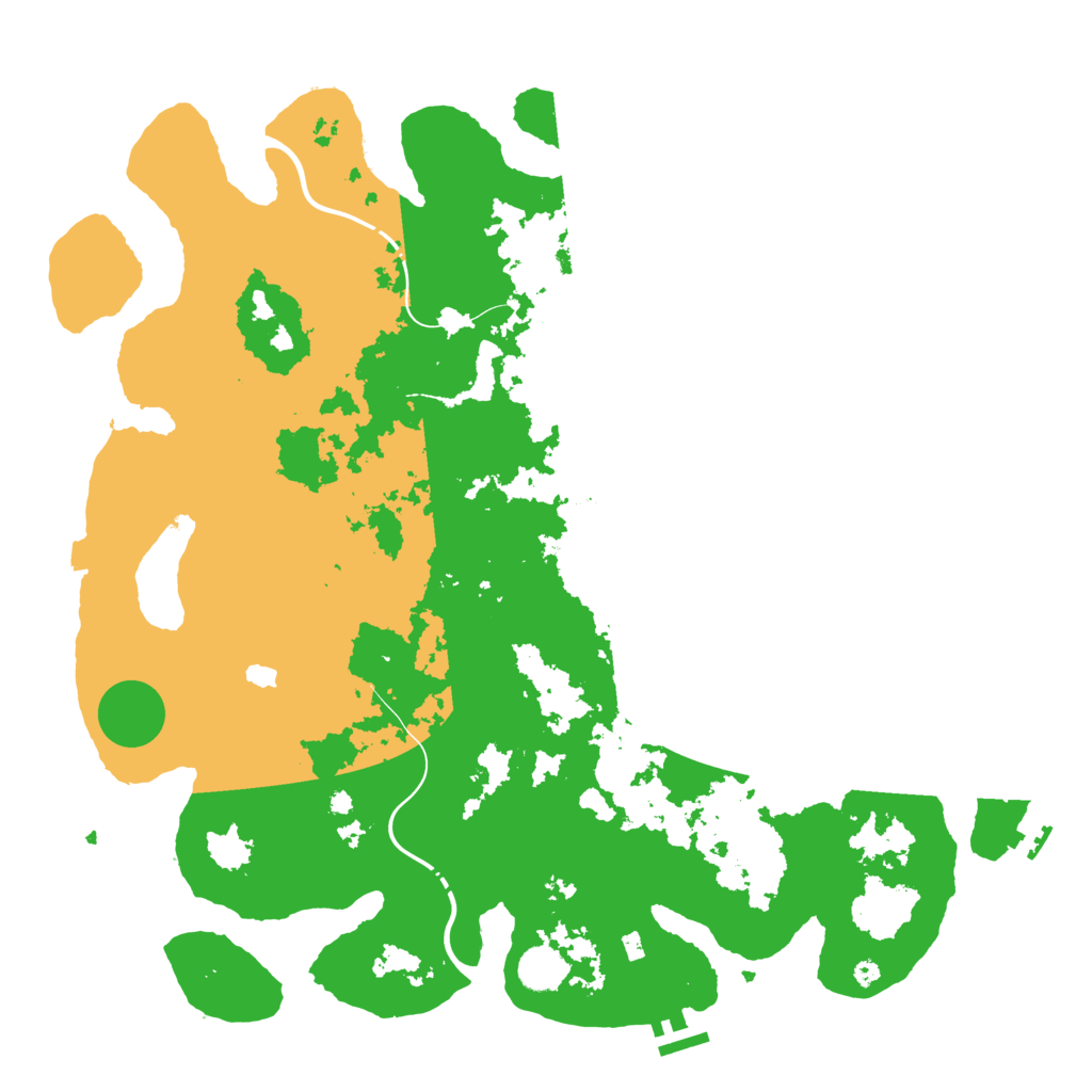 Biome Rust Map: Procedural Map, Size: 4300, Seed: 2006699431