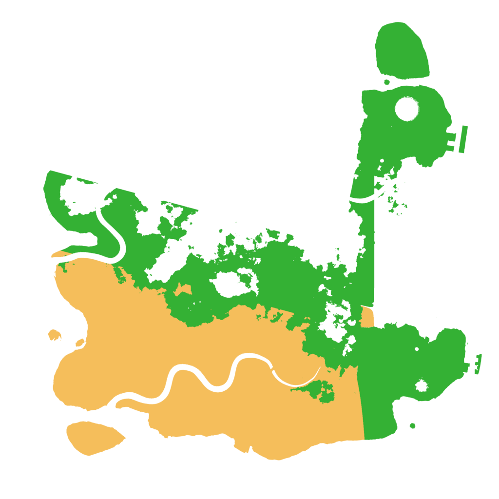 Biome Rust Map: Procedural Map, Size: 3700, Seed: 187448638