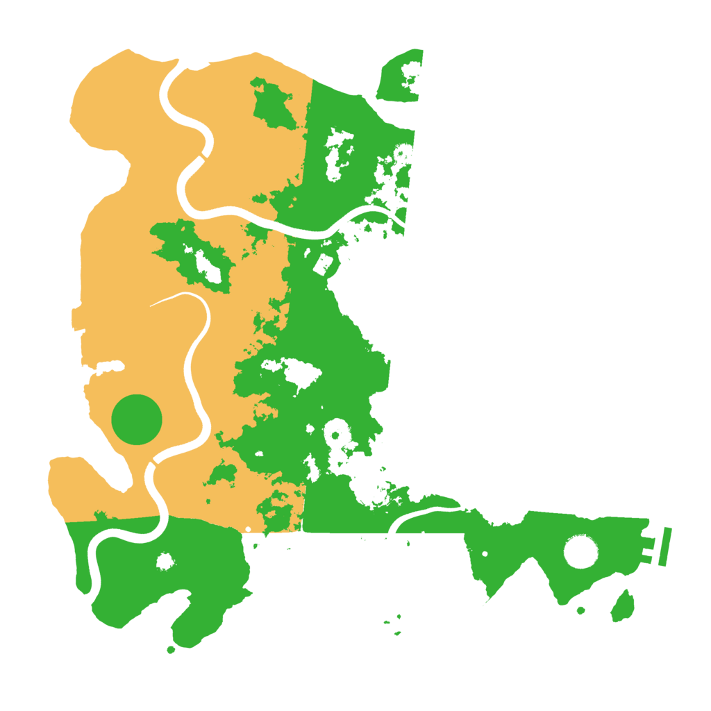 Biome Rust Map: Procedural Map, Size: 3700, Seed: 461919569