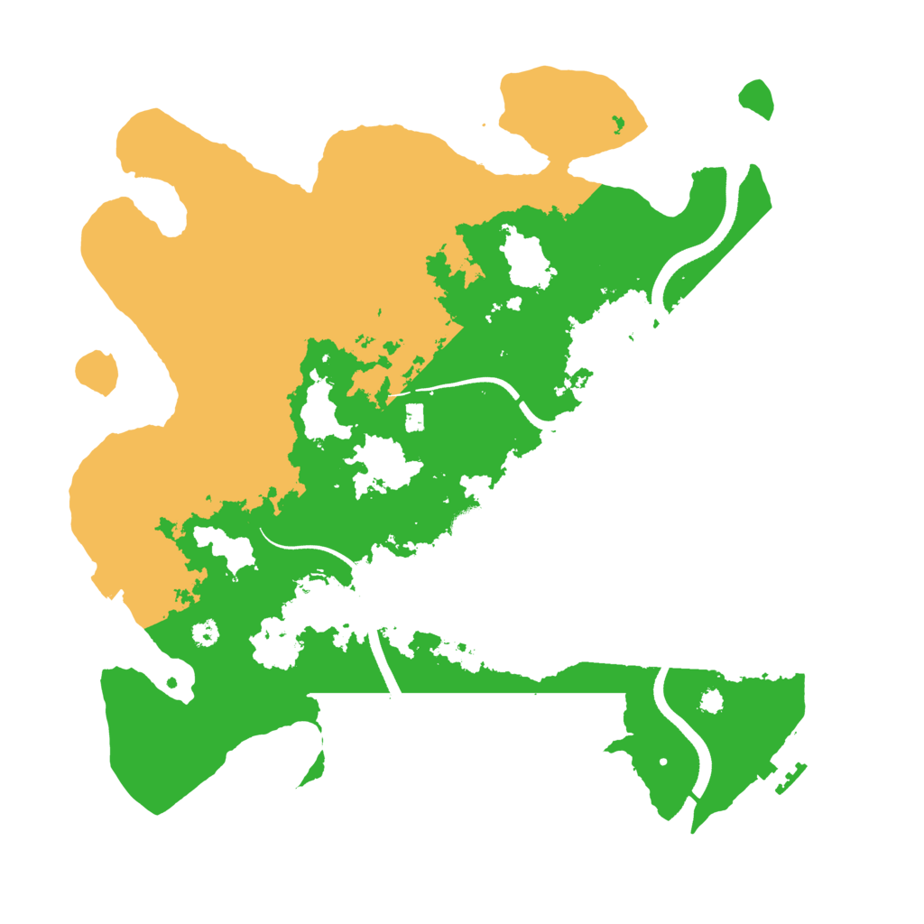 Biome Rust Map: Procedural Map, Size: 3500, Seed: 113511042