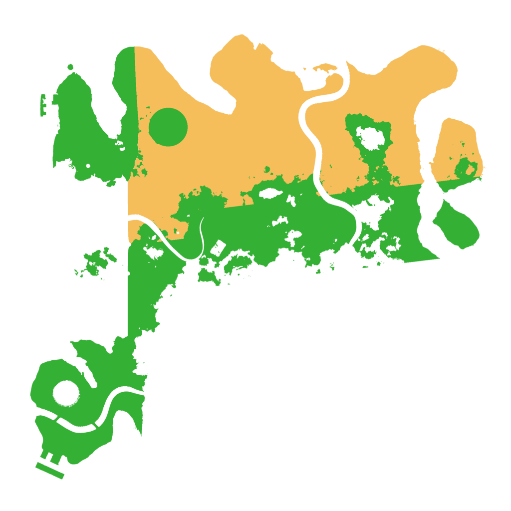 Biome Rust Map: Procedural Map, Size: 3500, Seed: 27206478