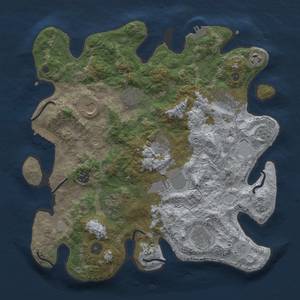 Thumbnail Rust Map: Procedural Map, Size: 3700, Seed: 1879642809, 19 Monuments