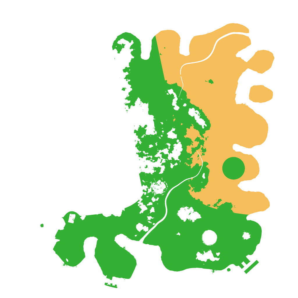 Biome Rust Map: Procedural Map, Size: 3500, Seed: 73946530