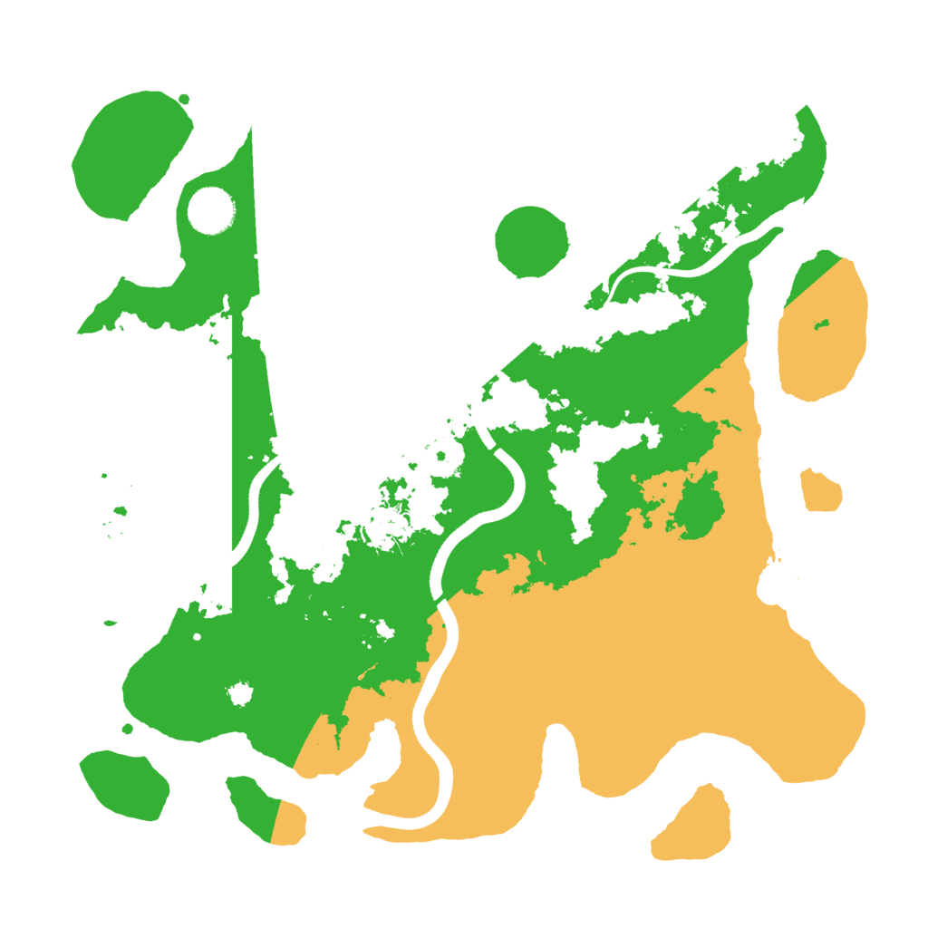 Biome Rust Map: Procedural Map, Size: 3500, Seed: 96169211