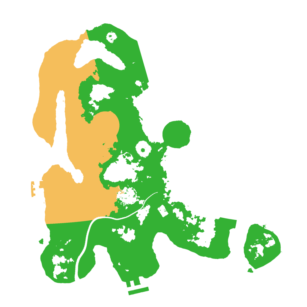 Biome Rust Map: Procedural Map, Size: 3000, Seed: 4960634