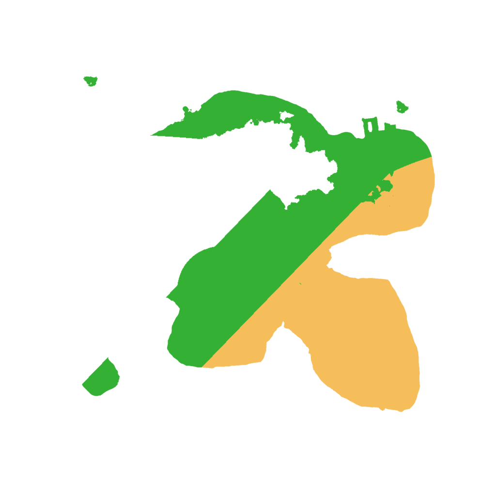 Biome Rust Map: Procedural Map, Size: 2000, Seed: 71238