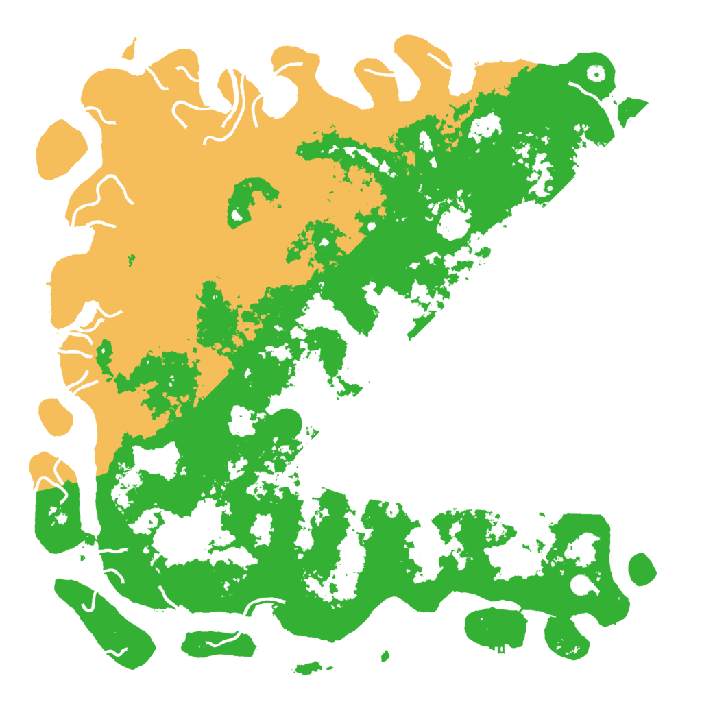 Biome Rust Map: Procedural Map, Size: 6000, Seed: 17467