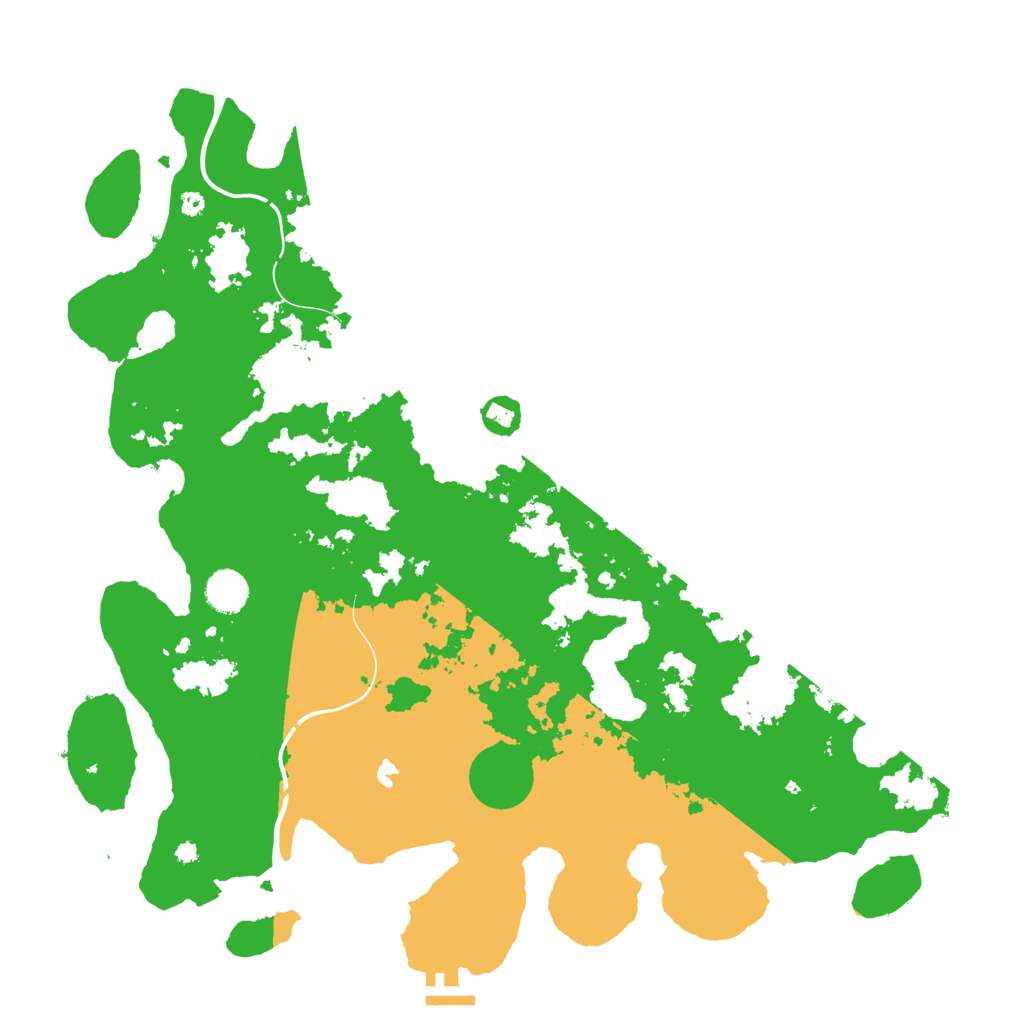 Biome Rust Map: Procedural Map, Size: 4200, Seed: 91563