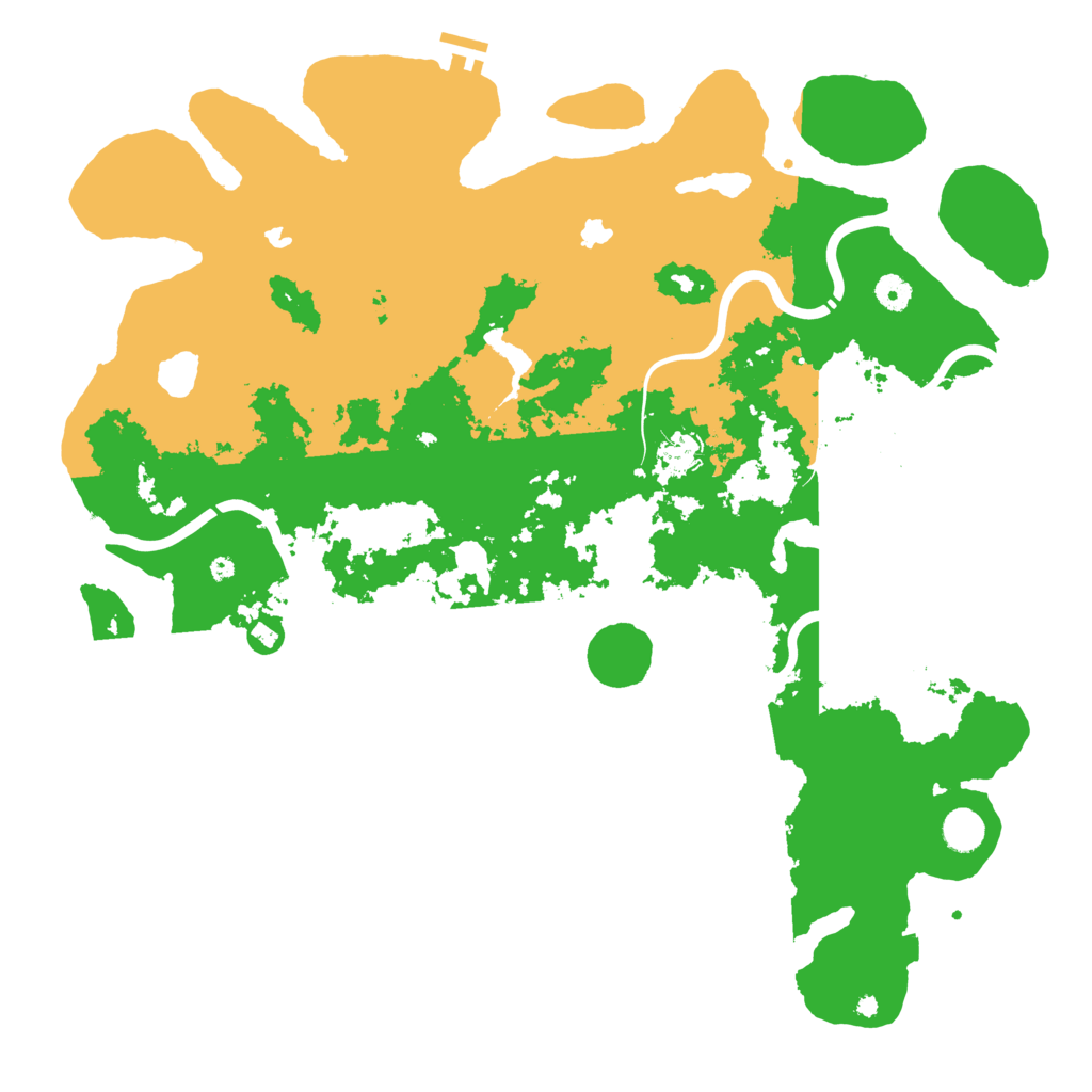 Biome Rust Map: Procedural Map, Size: 4600, Seed: 112677