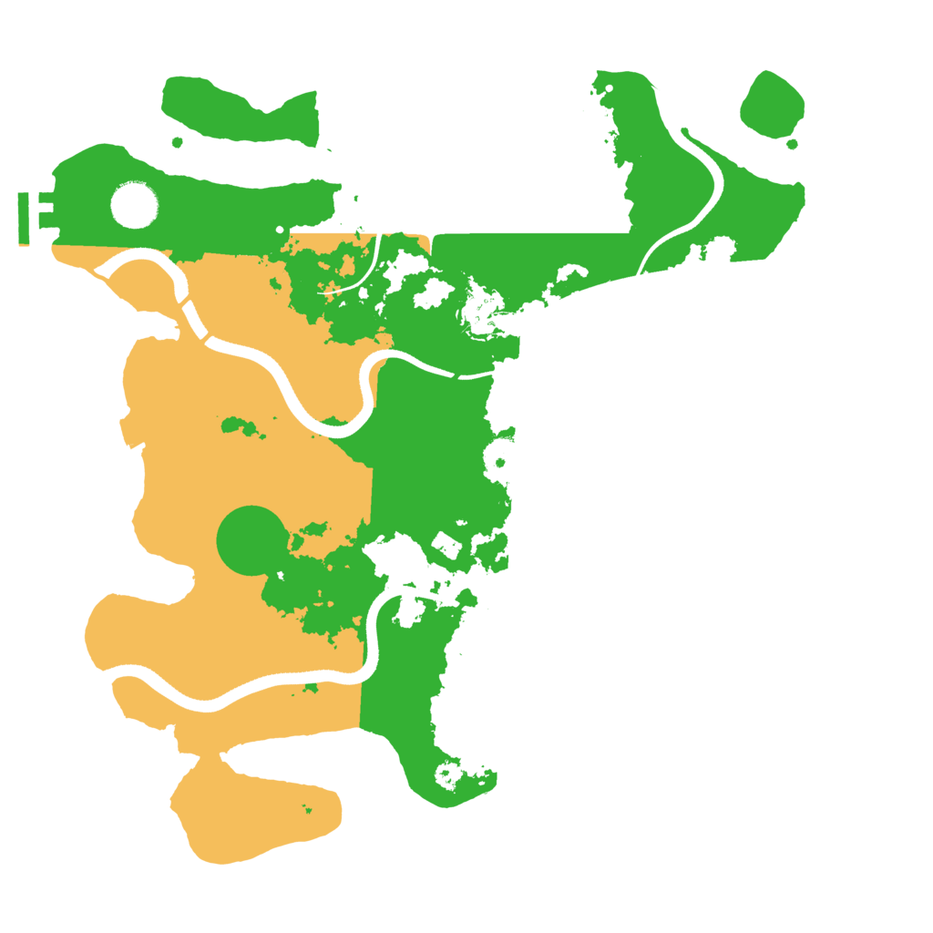 Biome Rust Map: Procedural Map, Size: 3500, Seed: 118598252