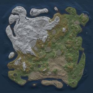 Thumbnail Rust Map: Procedural Map, Size: 4500, Seed: 741296494, 18 Monuments