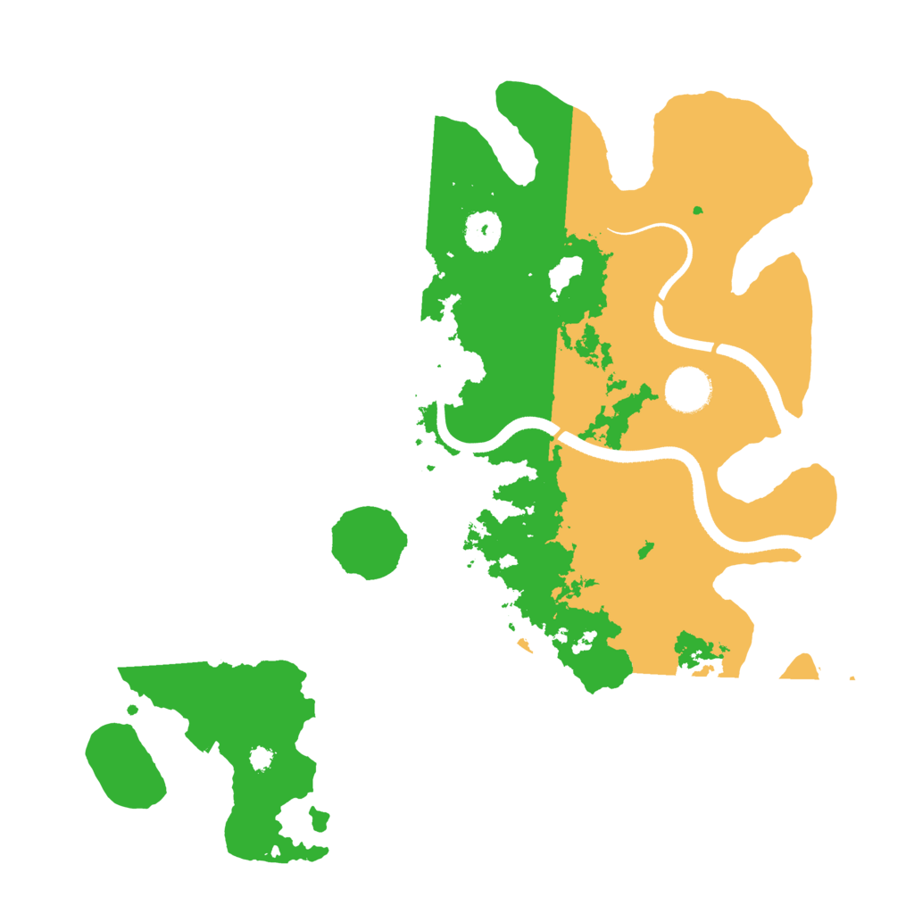 Biome Rust Map: Procedural Map, Size: 3500, Seed: 1799213911