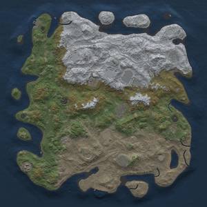 Thumbnail Rust Map: Procedural Map, Size: 4500, Seed: 1939406070, 18 Monuments