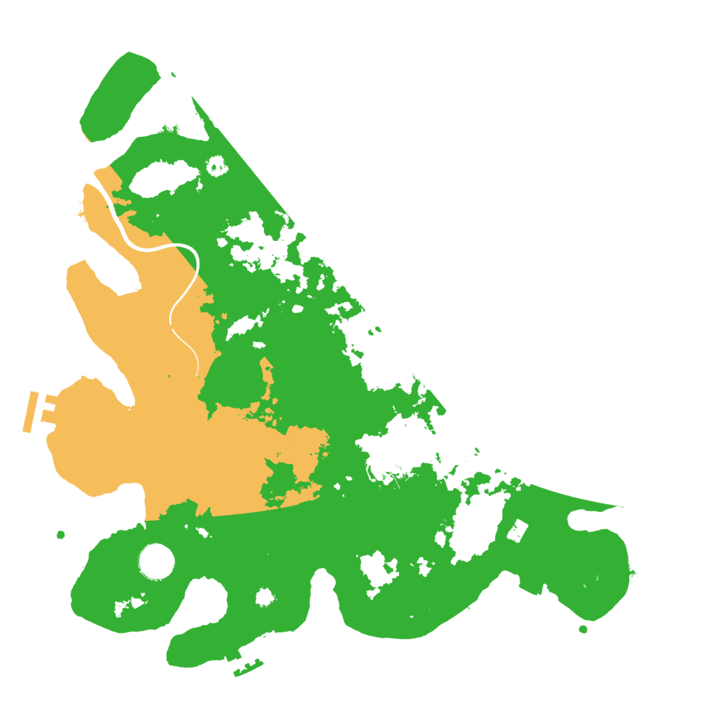 Biome Rust Map: Procedural Map, Size: 3500, Seed: 94513300