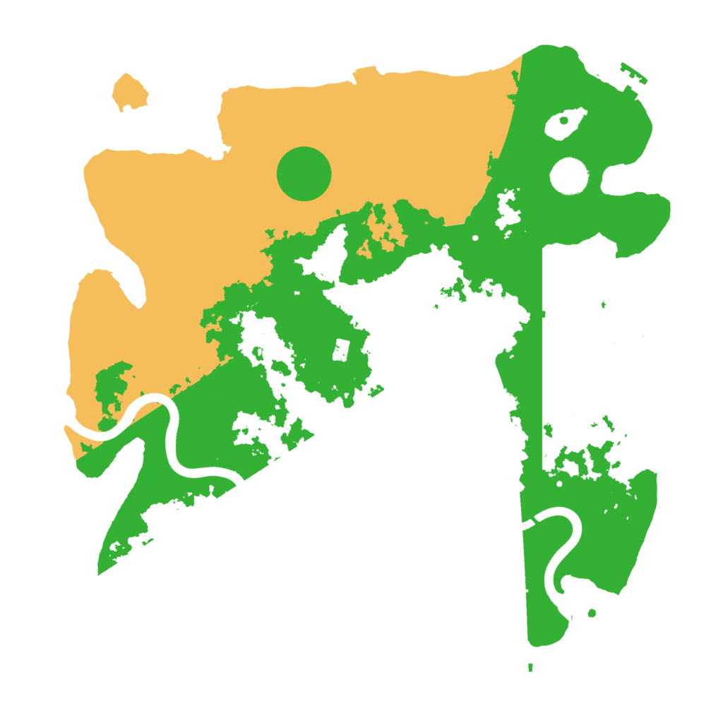 Biome Rust Map: Procedural Map, Size: 3500, Seed: 1140814135