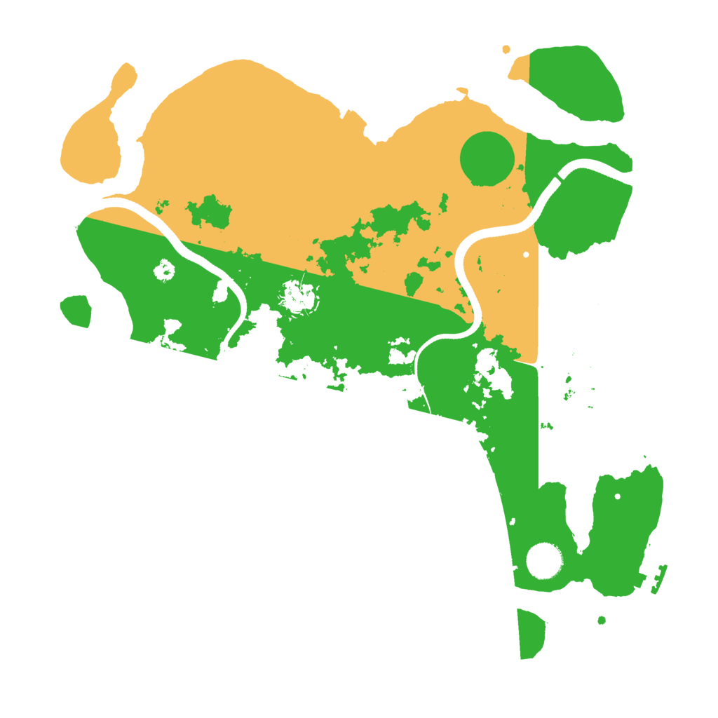 Biome Rust Map: Procedural Map, Size: 3500, Seed: 120553