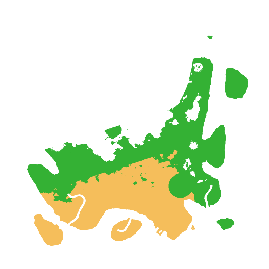 Biome Rust Map: Procedural Map, Size: 3000, Seed: 1375741108