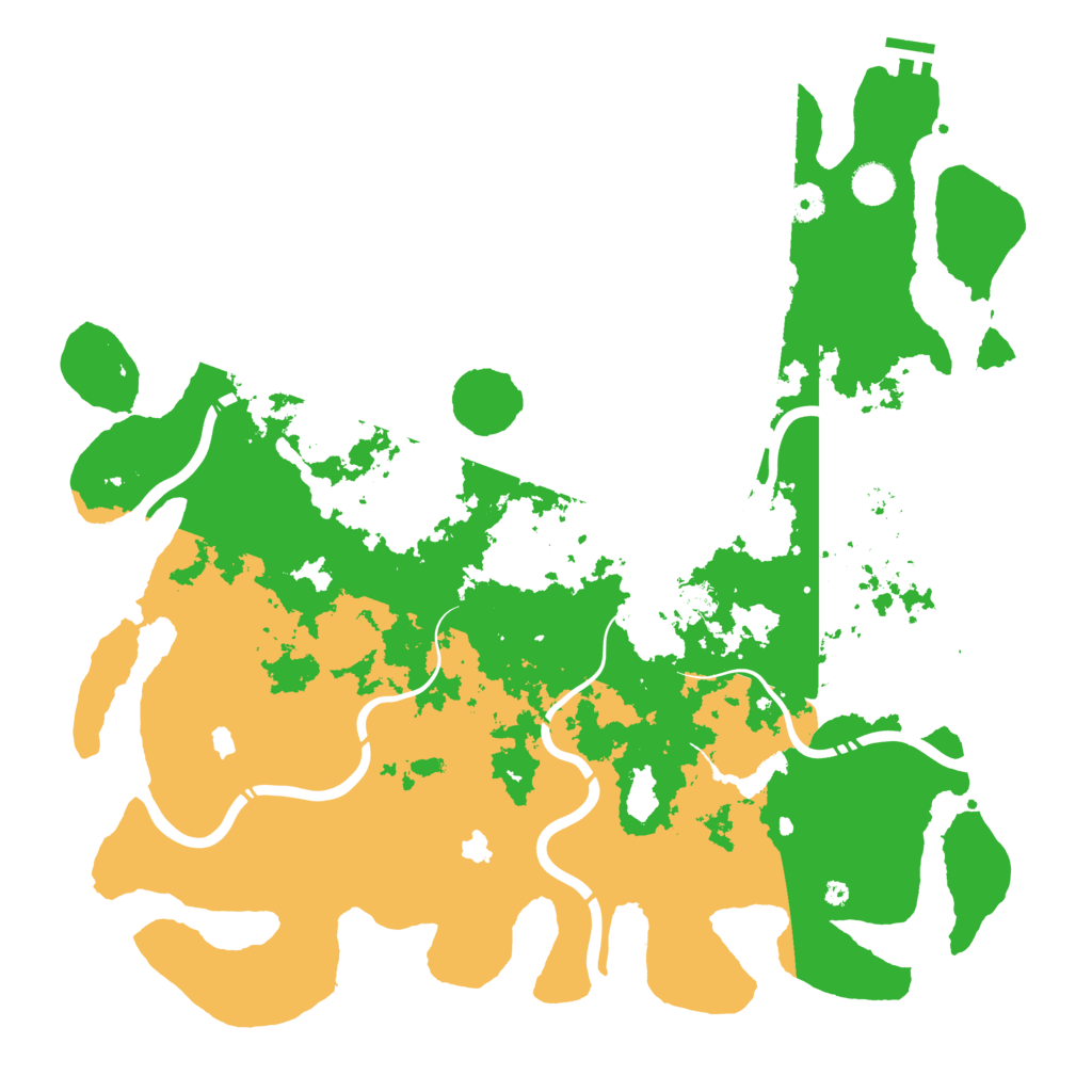 Biome Rust Map: Procedural Map, Size: 4500, Seed: 406031716