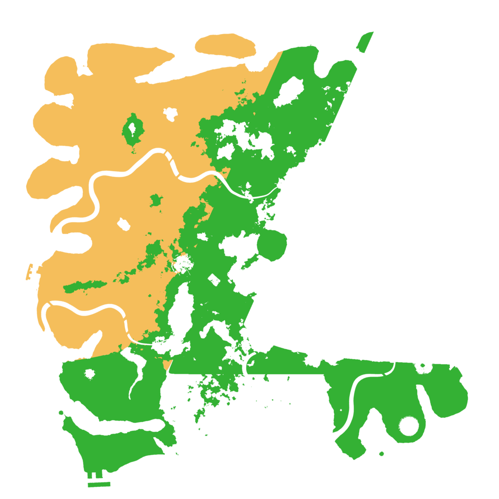 Biome Rust Map: Procedural Map, Size: 4500, Seed: 597657867