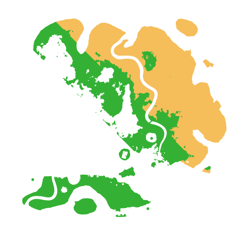 Biome Rust Map: Procedural Map, Size: 3500, Seed: 1708646083