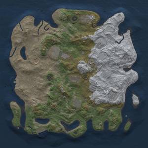 Thumbnail Rust Map: Procedural Map, Size: 4000, Seed: 1477444881, 19 Monuments