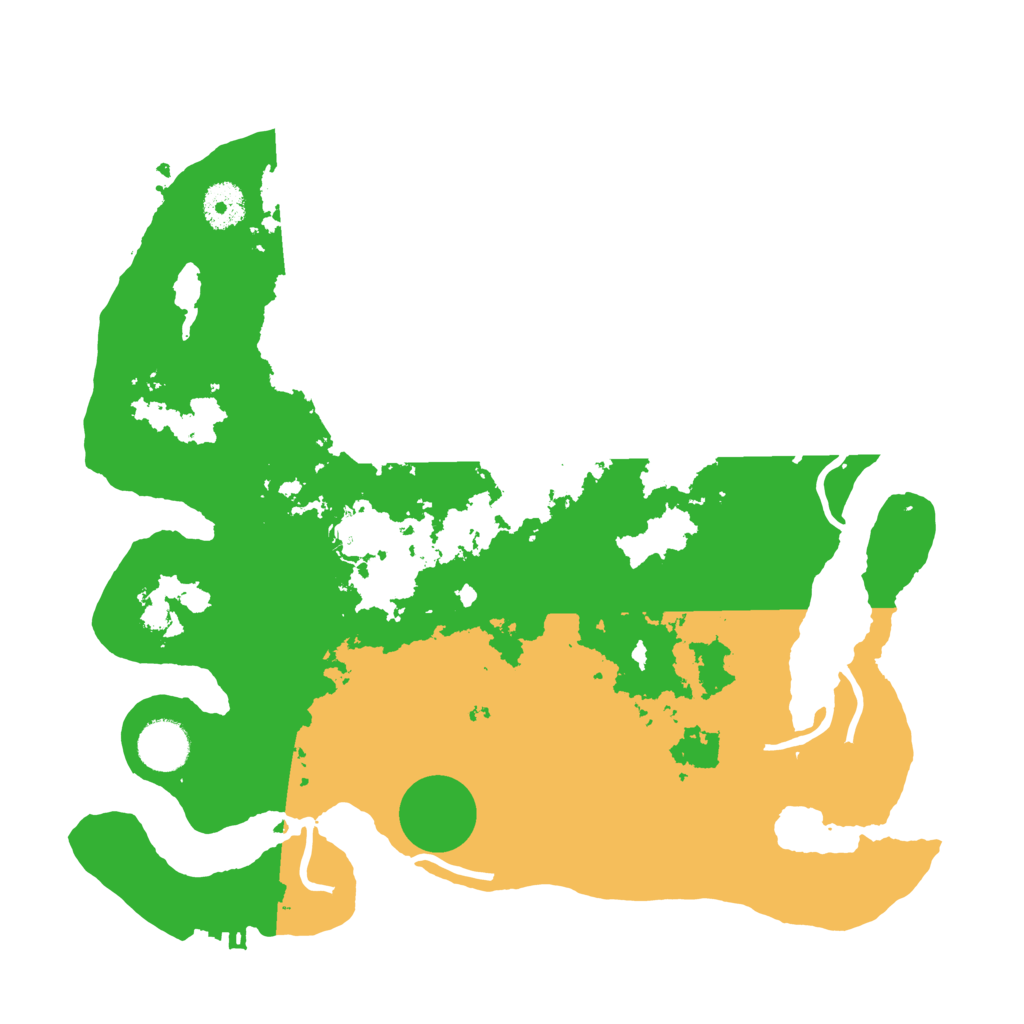 Biome Rust Map: Procedural Map, Size: 3500, Seed: 2874