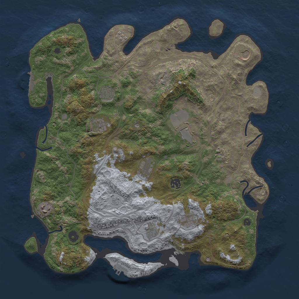 Procedural Map :: Rust Map :: Just-Wiped