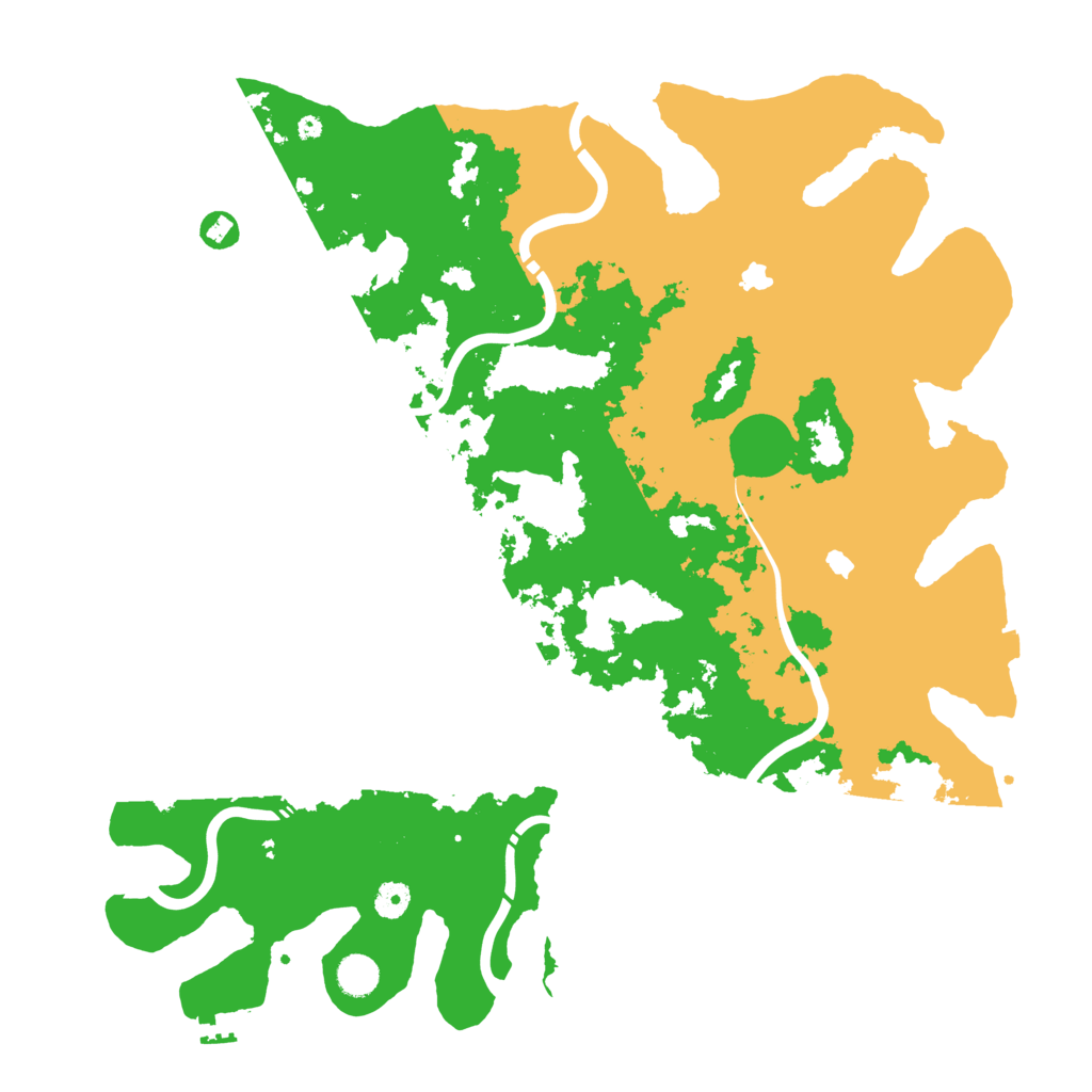 Biome Rust Map: Procedural Map, Size: 4550, Seed: 151555127