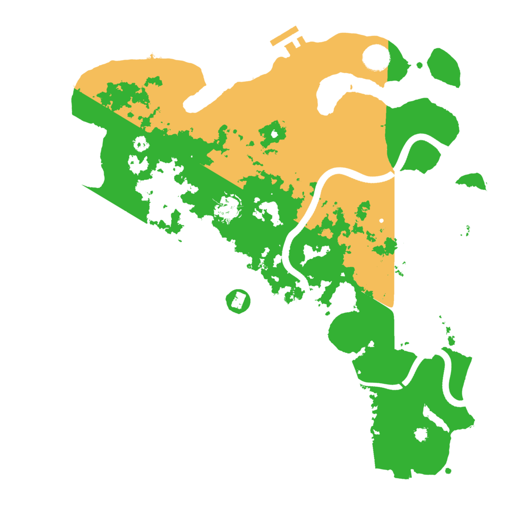 Biome Rust Map: Procedural Map, Size: 3500, Seed: 1629477580